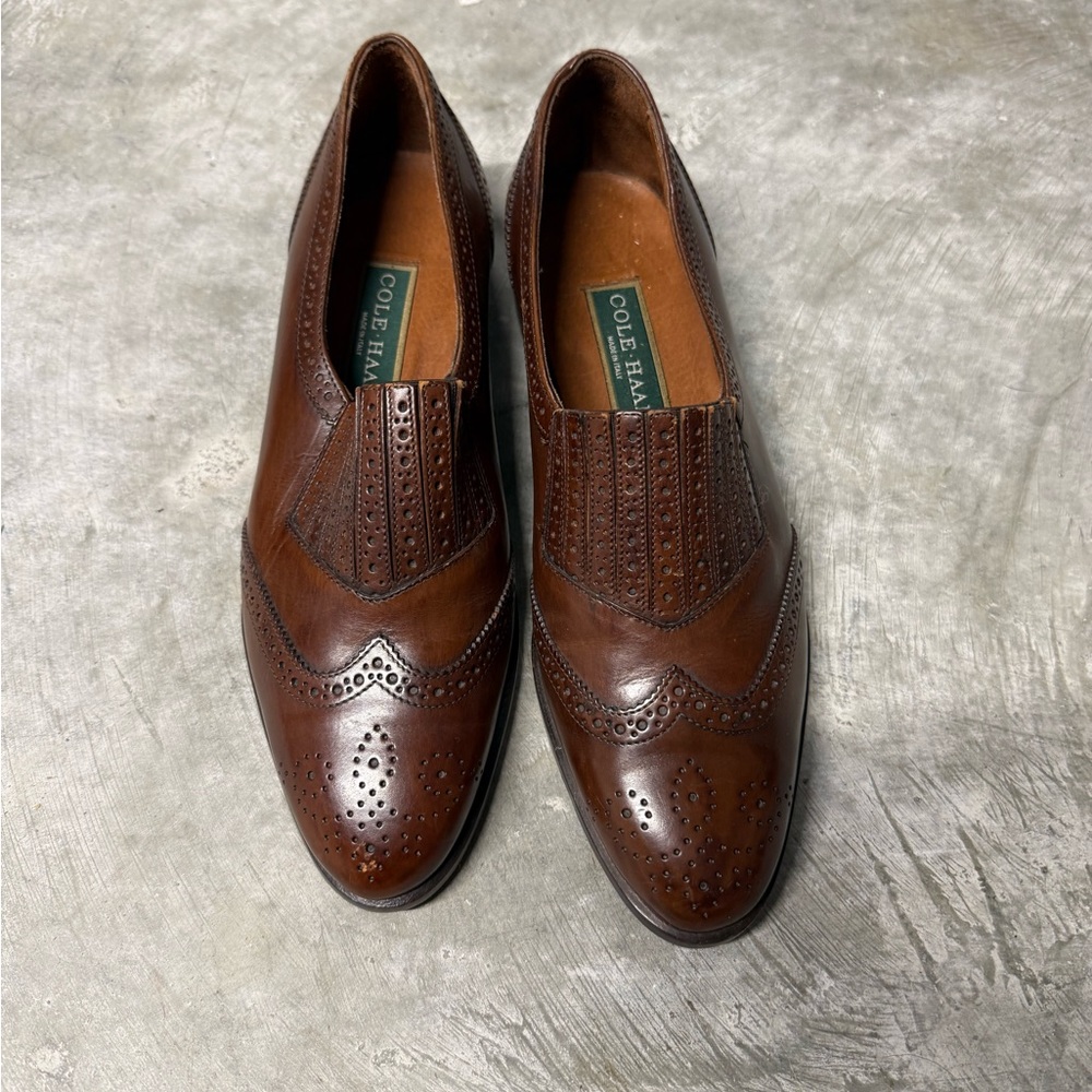 Cole Haan Women’s Brown Leather Brogue Shoes Size 8 AA